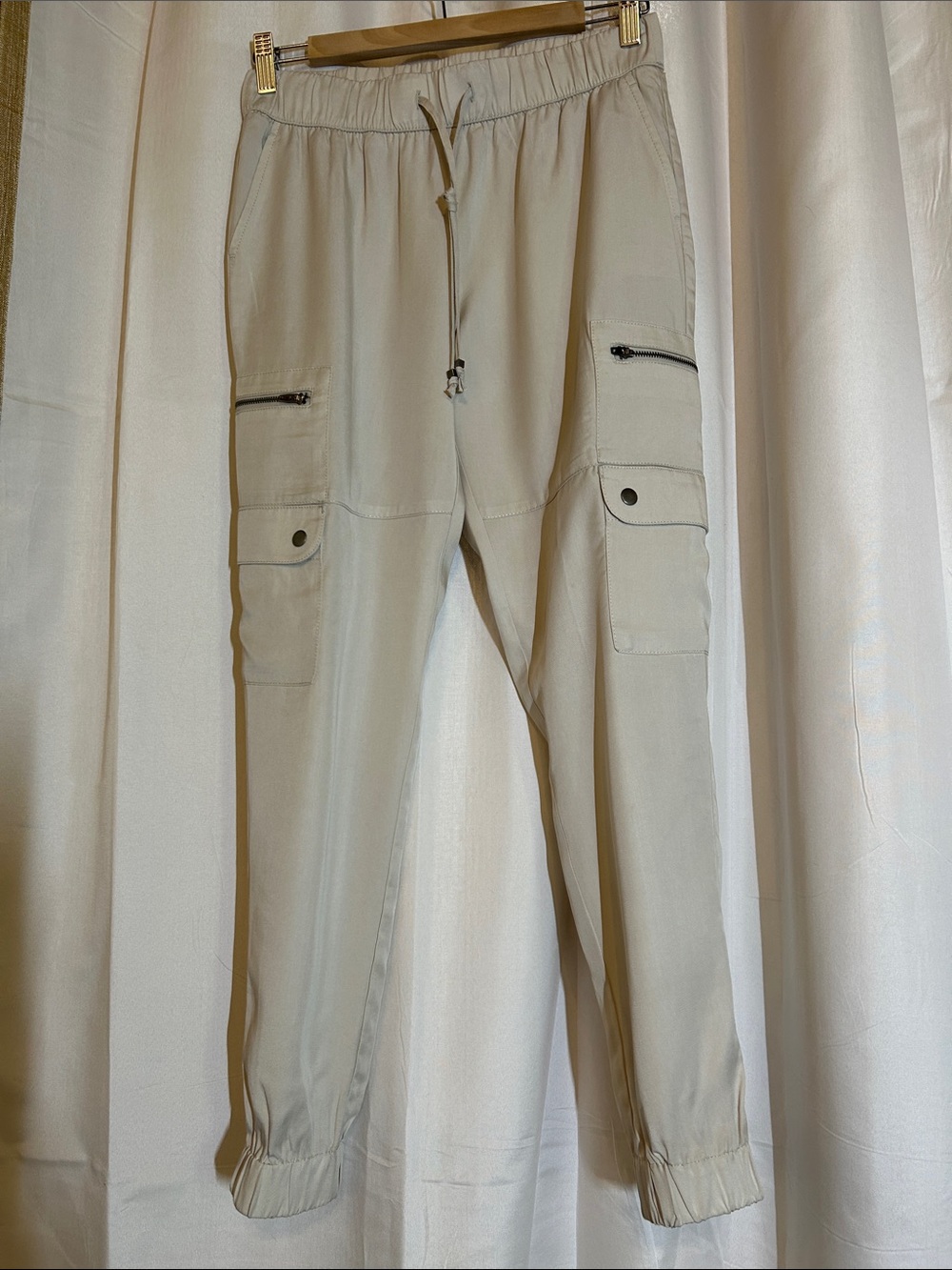 Banana Republic Beige Cargo Jogger Trousers